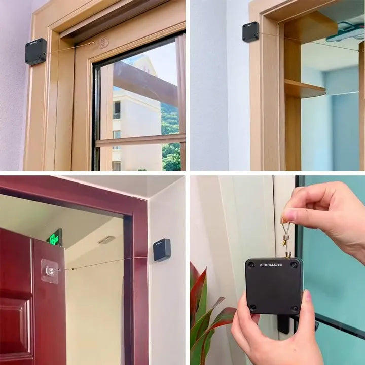 Automatic Door Closer Punch-Free with Drawstring