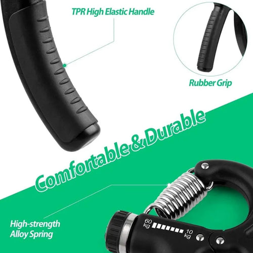 Adjustable Hand Gripper 10–60KG Non Slip Grip Trainer