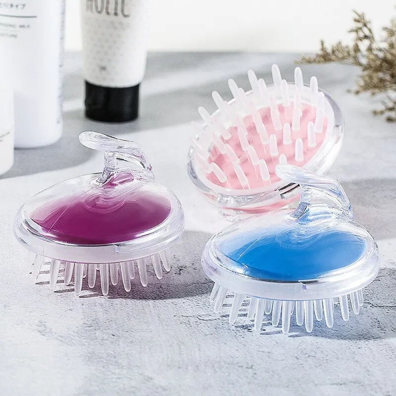 Silicone Scalp Massage Shampoo Brush