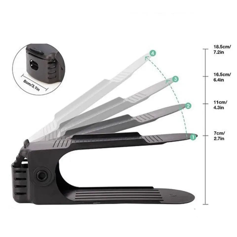 Space Saving Shoes Organizer Double Layer Foldable - 1pc