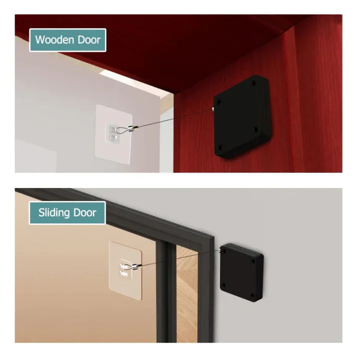 Automatic Door Closer Punch-Free with Drawstring