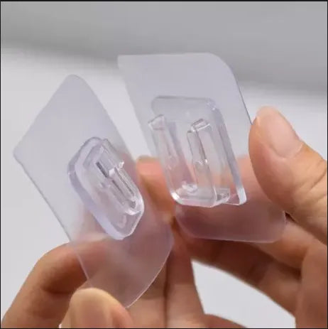 Double-Sided Adhesive Wall Hooks - 10pcs