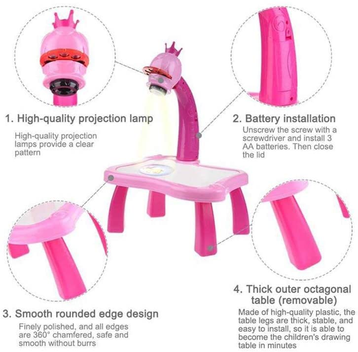 Kids Projector Painting Table