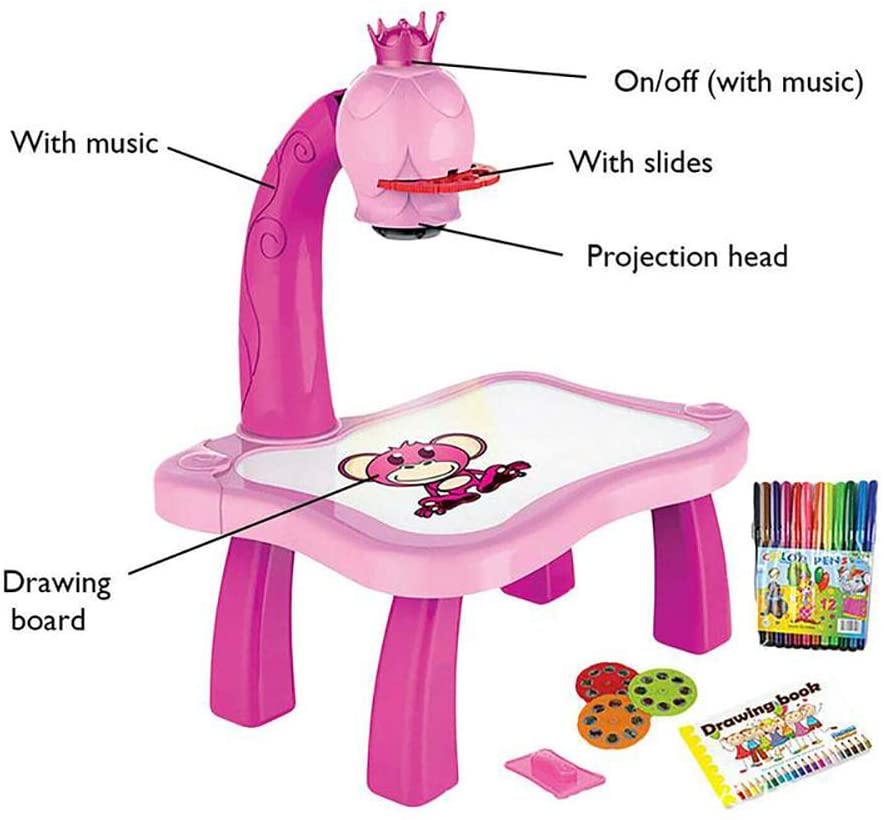 Kids Projector Painting Table
