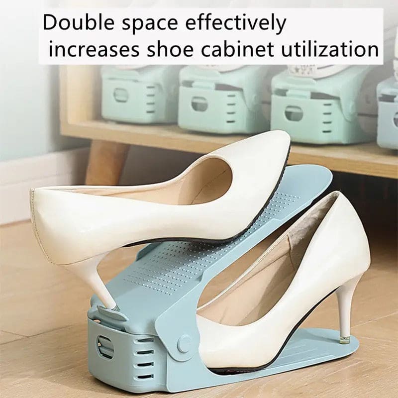 Space Saving Shoes Organizer Double Layer Foldable - 1pc