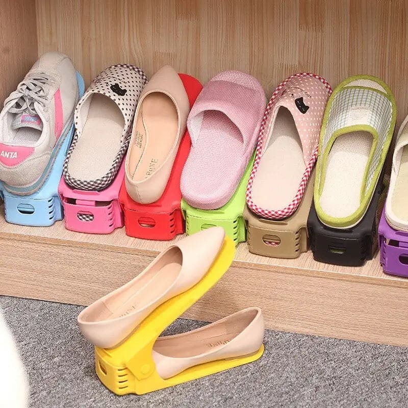 Space Saving Shoes Organizer Double Layer Foldable - 1pc