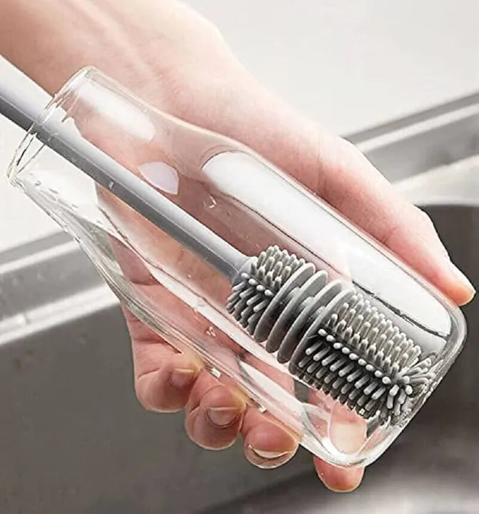 Silicone Glass & Bottle Cleaning Brush