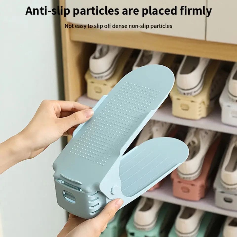 Space Saving Shoes Organizer Double Layer Foldable - 1pc