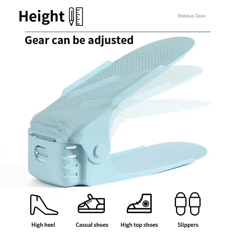 Space Saving Shoes Organizer Double Layer Foldable - 1pc