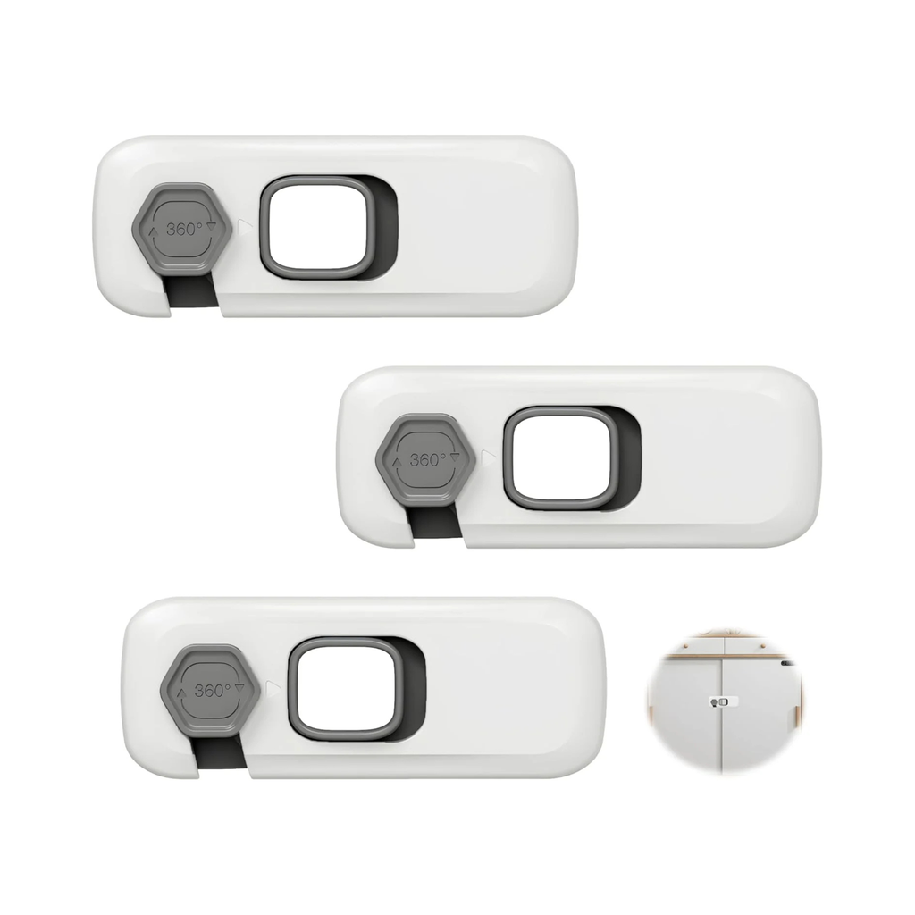 Child Safety Fridge & Cabinet Lock (Adhesive)