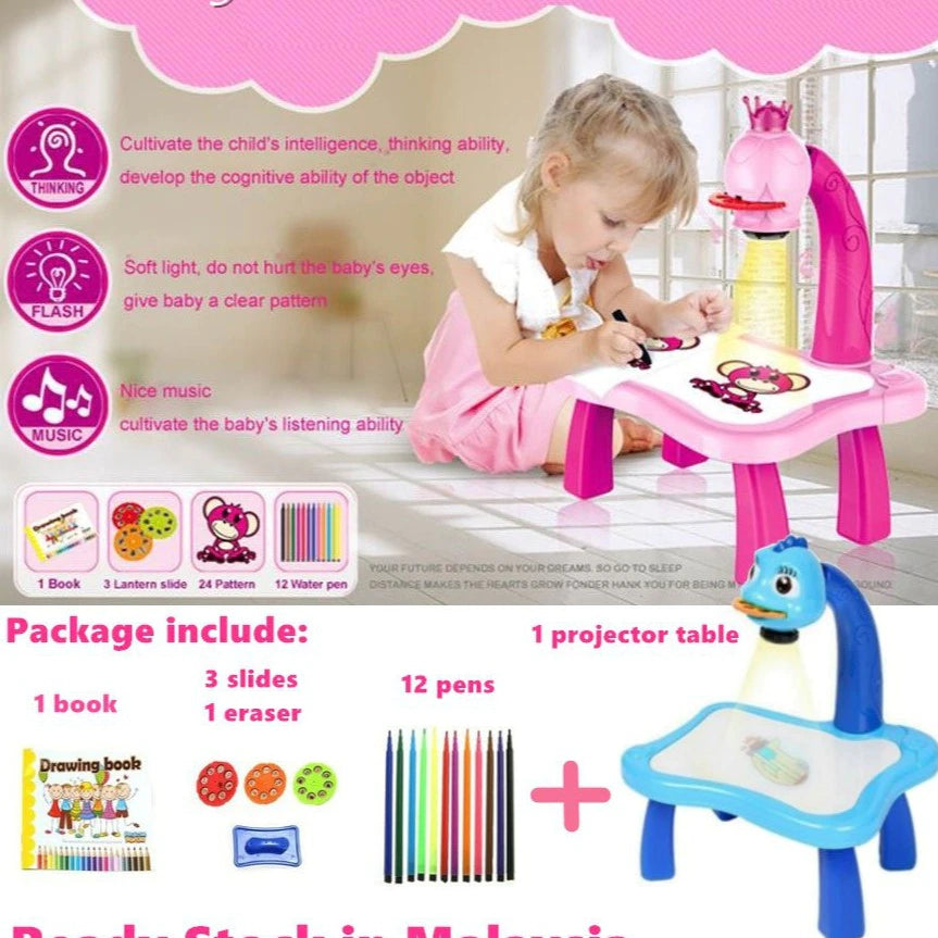 Kids Projector Painting Table