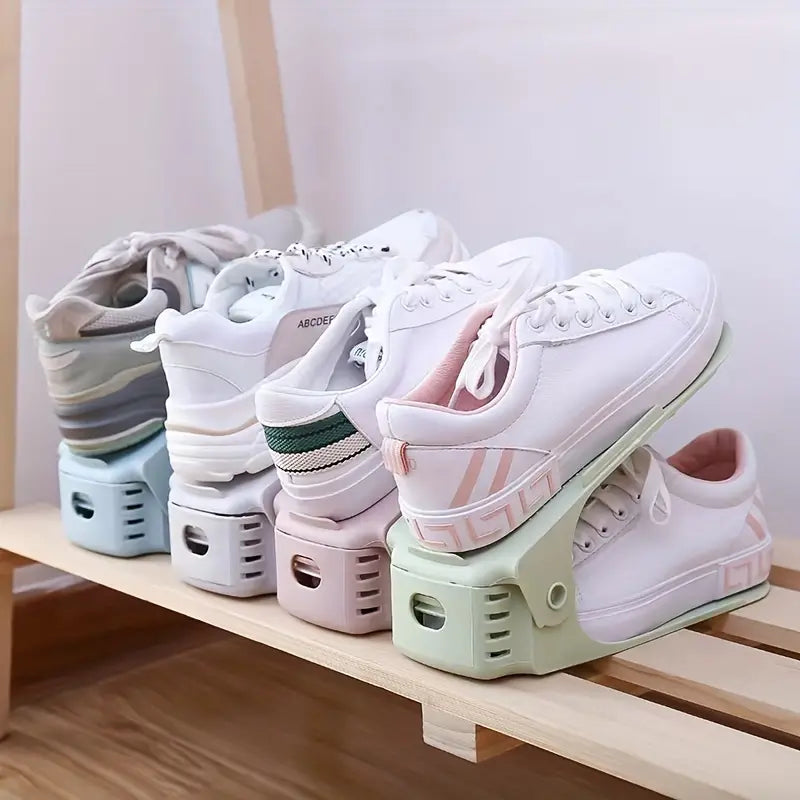 Space Saving Shoes Organizer Double Layer Foldable - 1pc