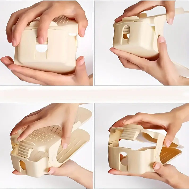 Space Saving Shoes Organizer Double Layer Foldable - 1pc