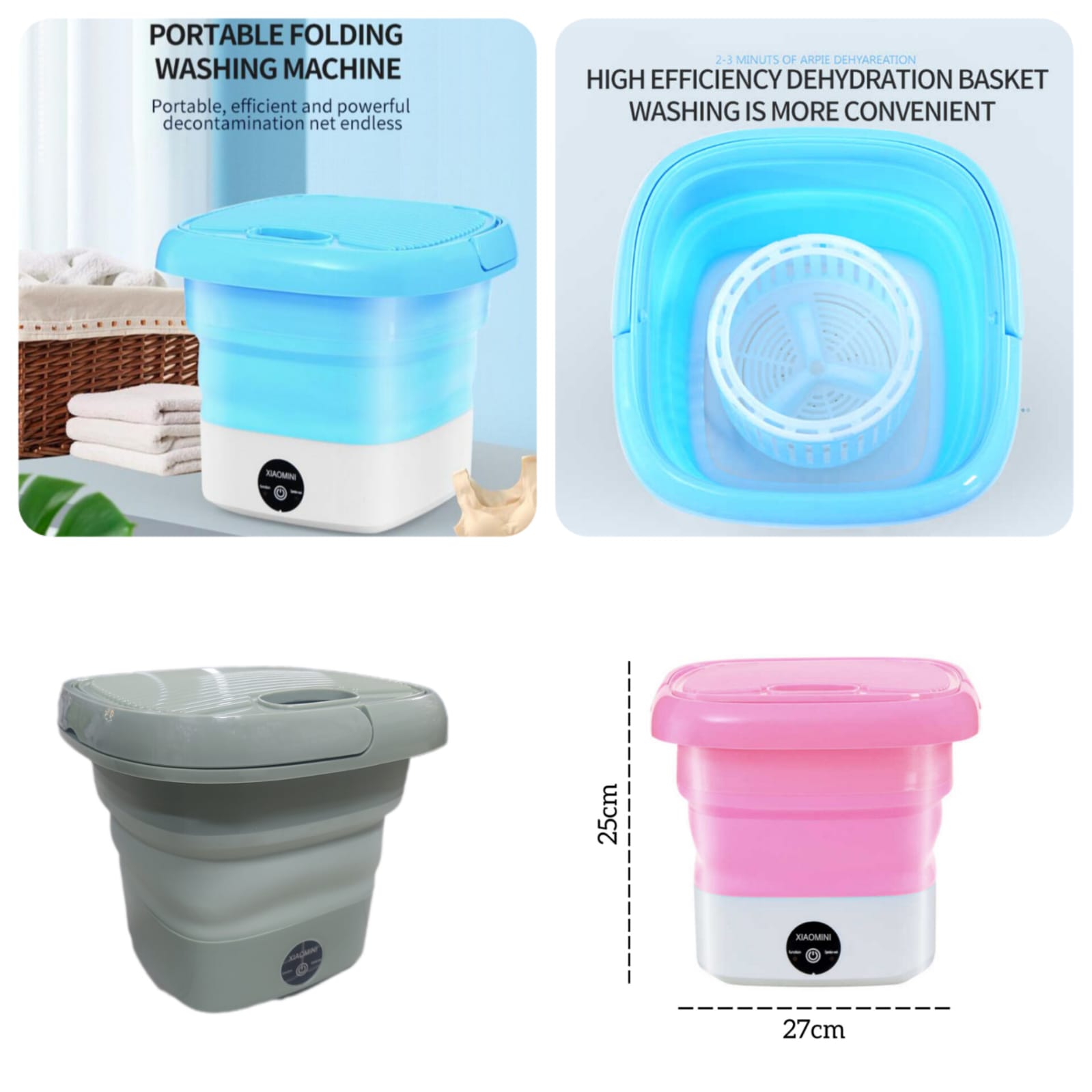 Mini Foldable Washing Machine Bucket Type