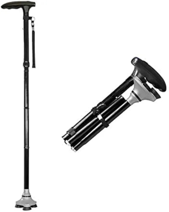 Foldable Walking Cane with LED Light