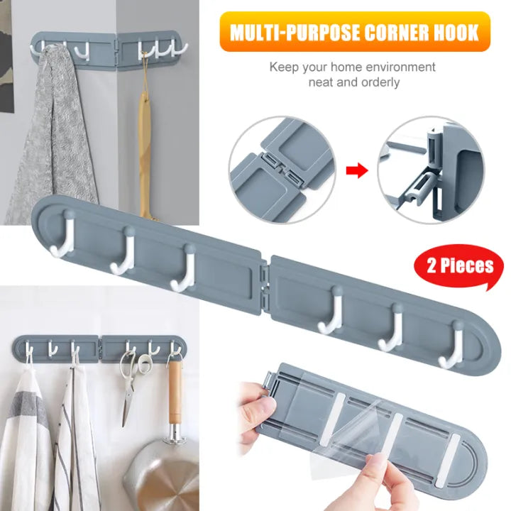 6 Hook Punch-Free Wall Hanger