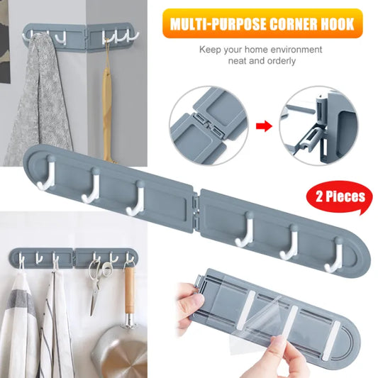 6 Hook Punch-Free Wall Hanger