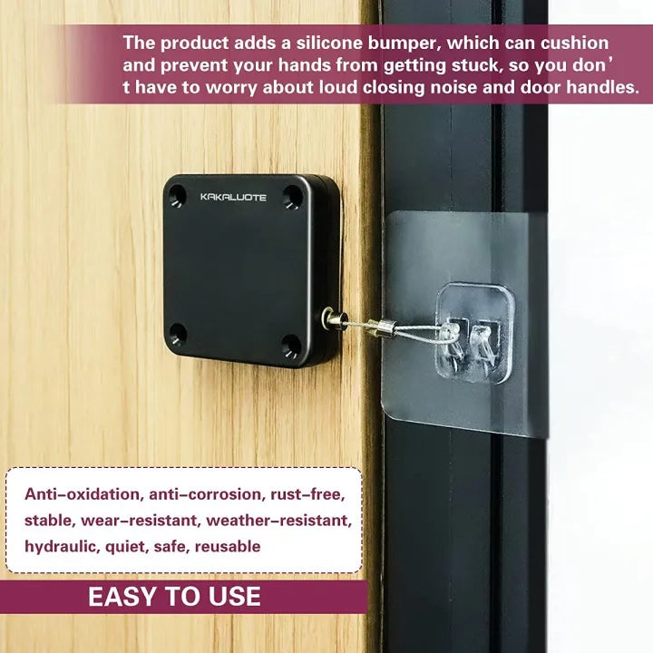 Automatic Door Closer Punch-Free with Drawstring