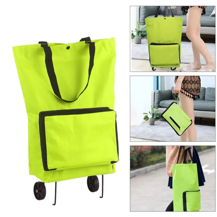 Foldable Shopping Trolley Bag with Wheels