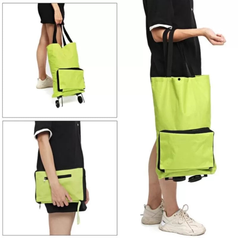 Foldable Shopping Trolley Bag with Wheels