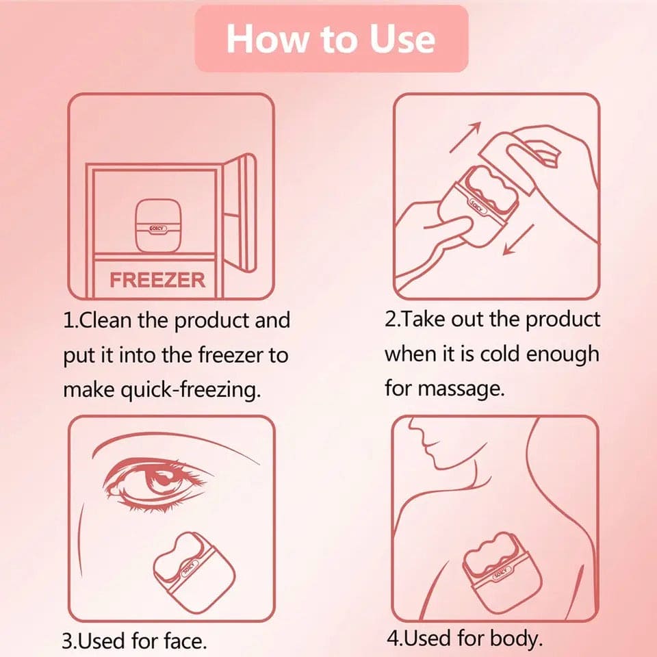 2 in 1 Ice Roller Face Massager